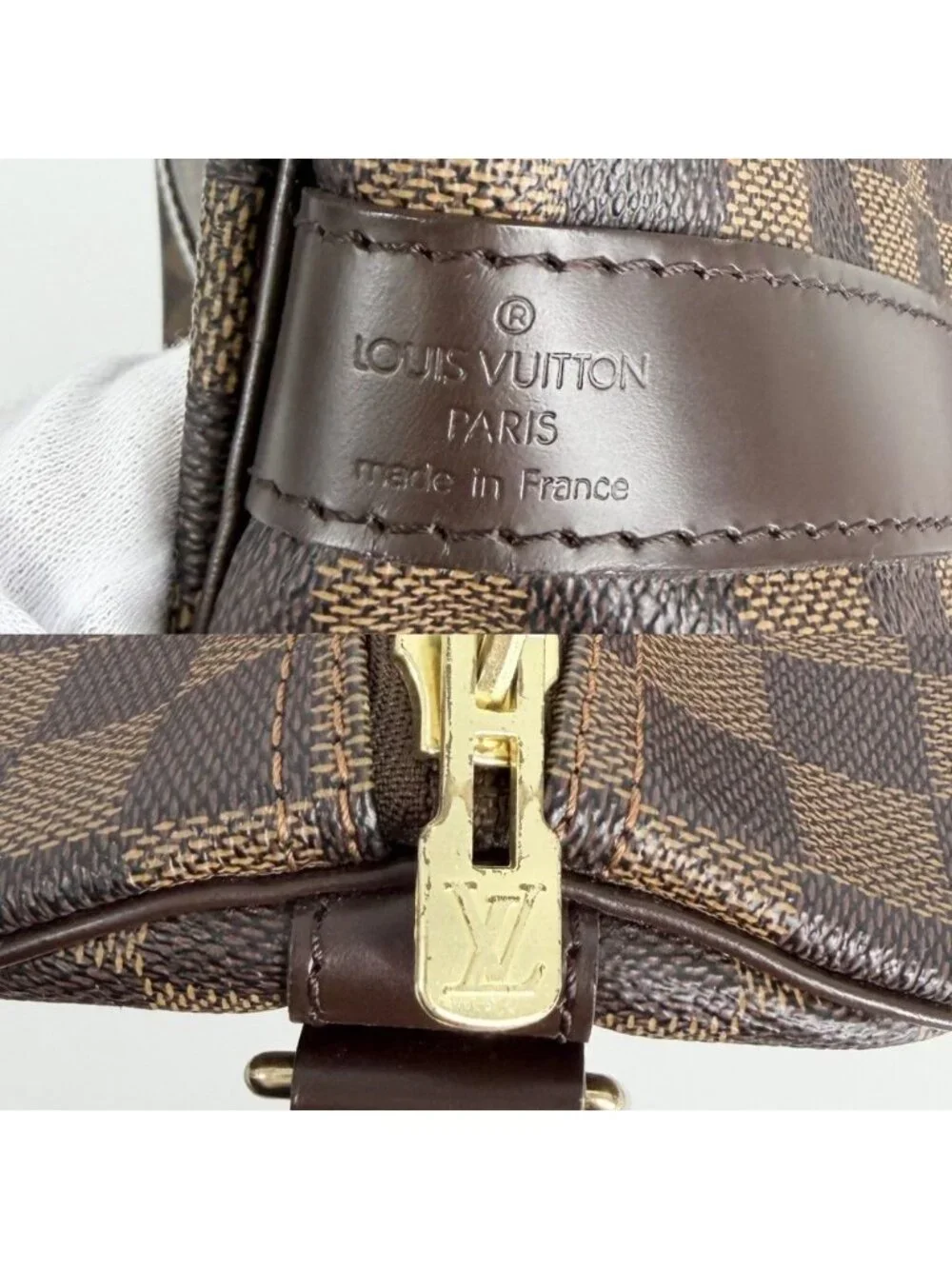 Louis Vuitton Boston Bag Keepall Bandouliere 55 Shoulder Crossbody Damier